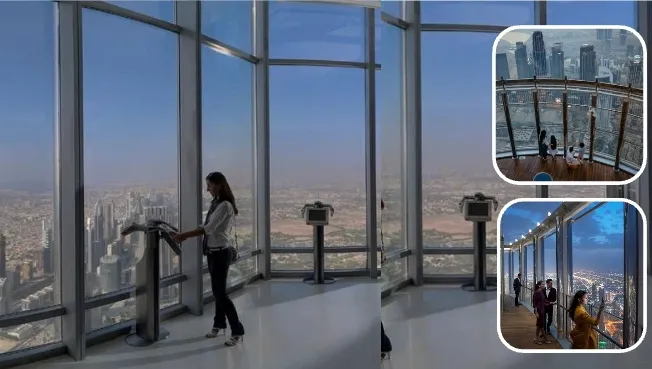 Burj Khalifa At The Top Observation Deck Dubai View