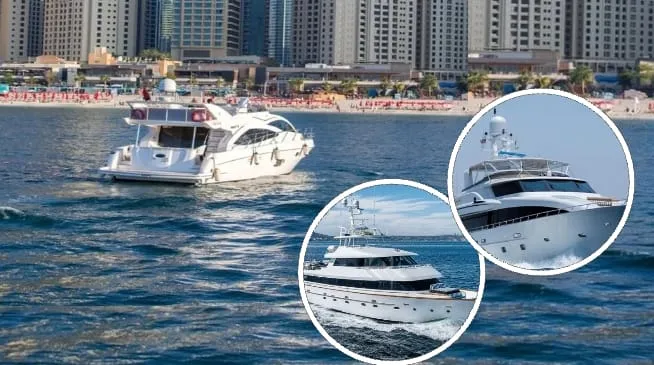 Deep Sea Yacht Tour Dubai with open sea views and luxury yacht
