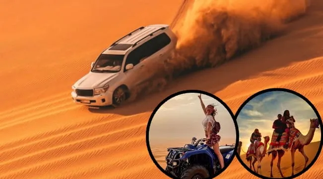 Red Dune Bashing Dubai in Lahbab red dunes with 4x4 desert adventure