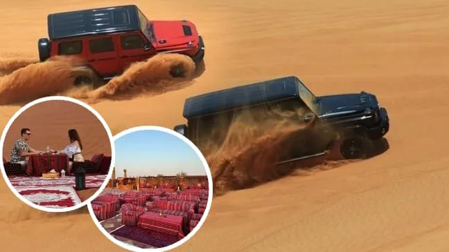 VIP Private Desert Safari Dubai with private 4x4 dune bashing and premium desert camp